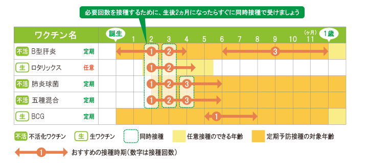 わたなべ子どもクリニックワクチンスケジュール